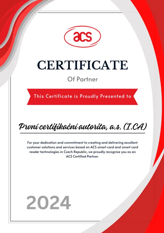 ACS certifikát