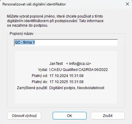 Adobe - popis personalizace