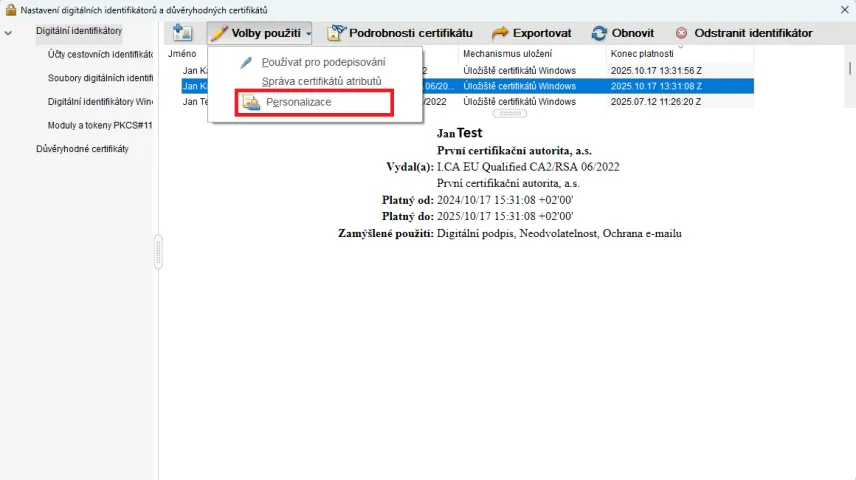Adobe - výběr personalizace