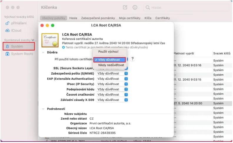 Mail na MAC