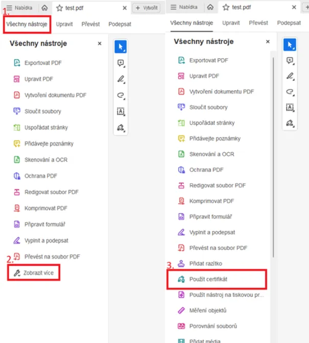 Podepisování PDF dokumentů