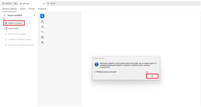Podepisování PDF dokumentů
